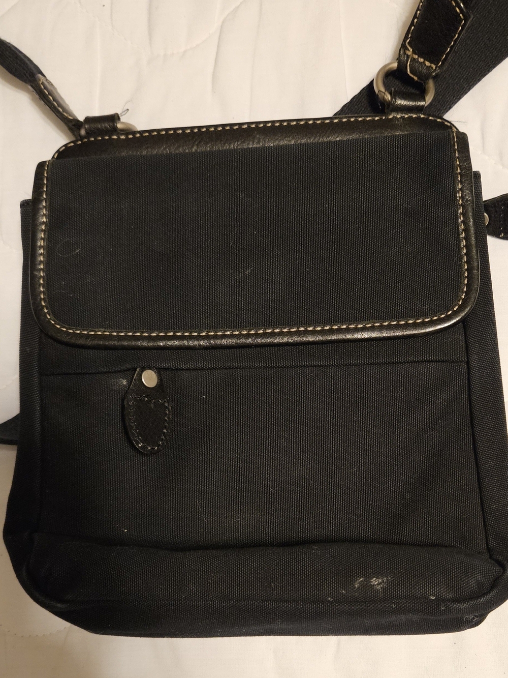 Fossil Black Crossbody Messenger Bag/Wallet